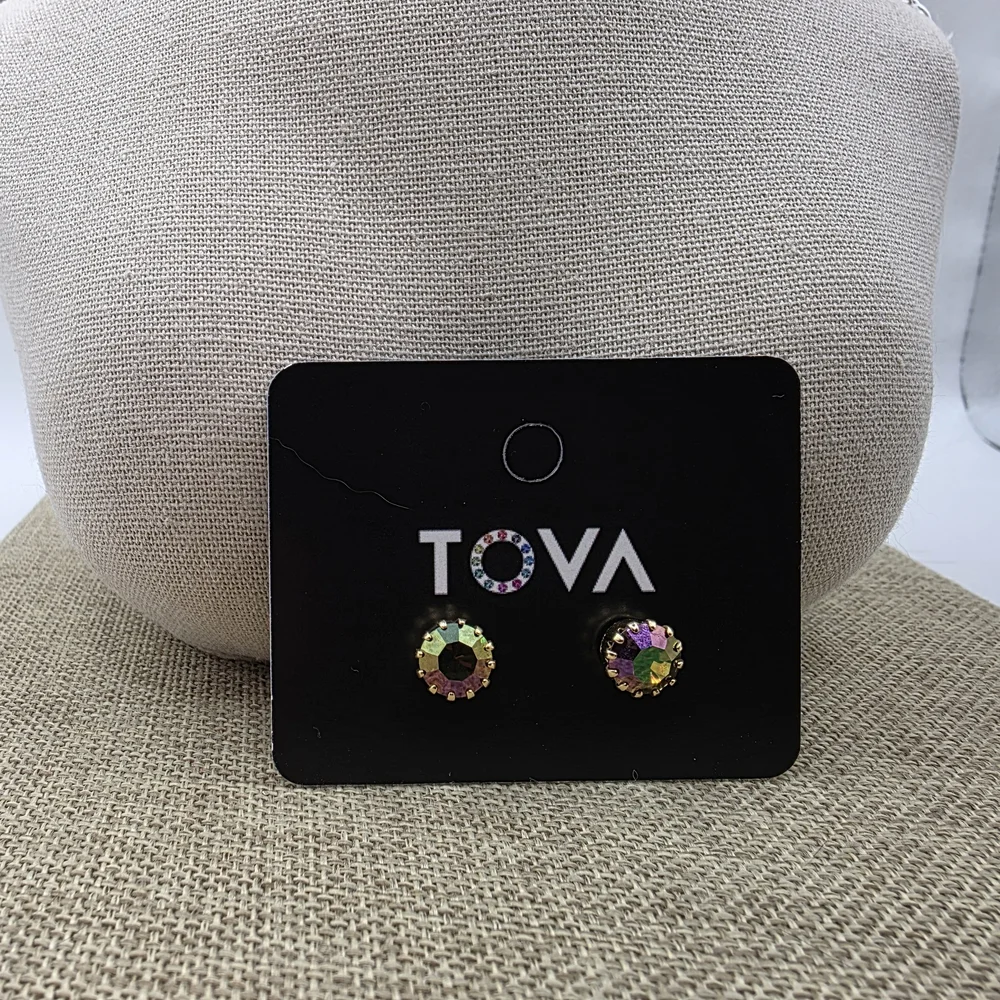 TOVA Colorful Stud Earrings - Picture 4 of 5